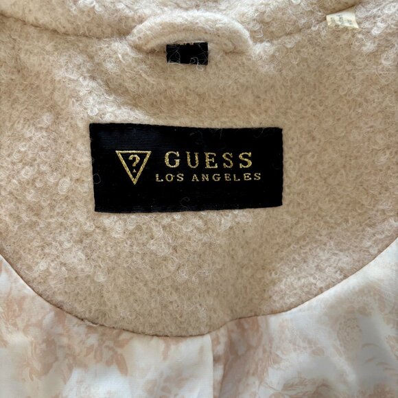 Elegant GUESS Wool-Blend Fit & Flare Coat - Size Small - Picture 6 of 10